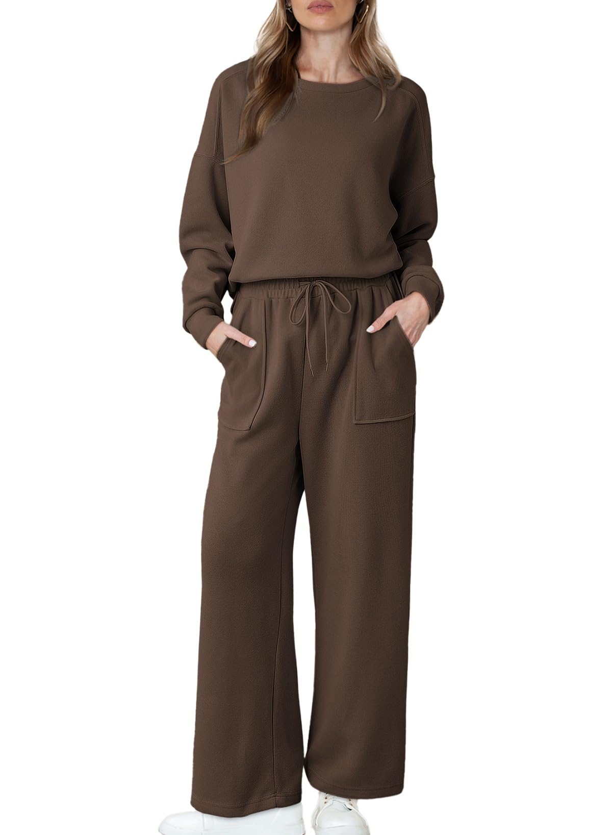 Women's Casual Cotton Long Sleeve Knit Tops And Pants Lounge Set (BUY 2 10% OFF)
