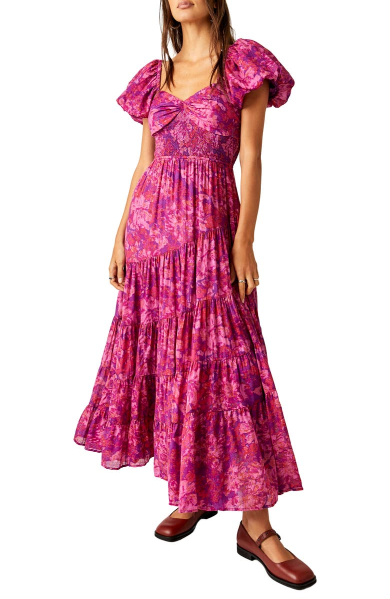 Sundrenched Floral Tiered Maxi Sundress