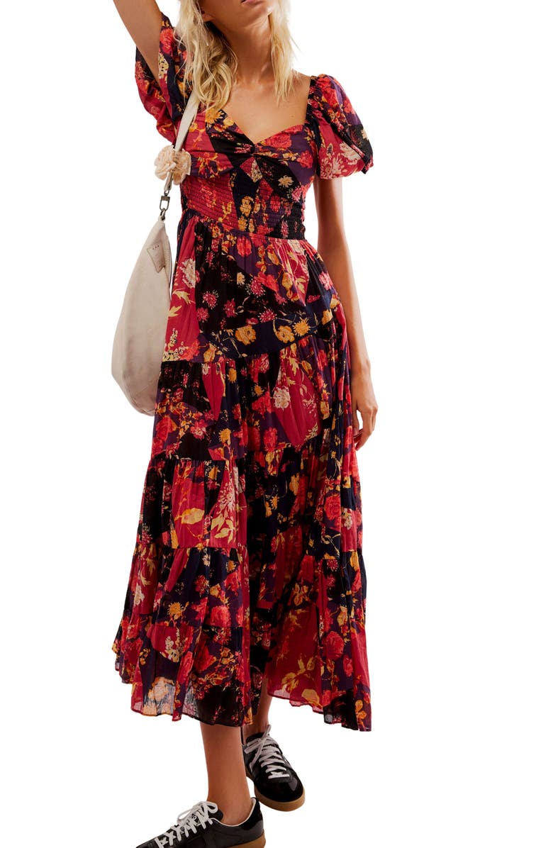 Sundrenched Floral Tiered Maxi Sundress