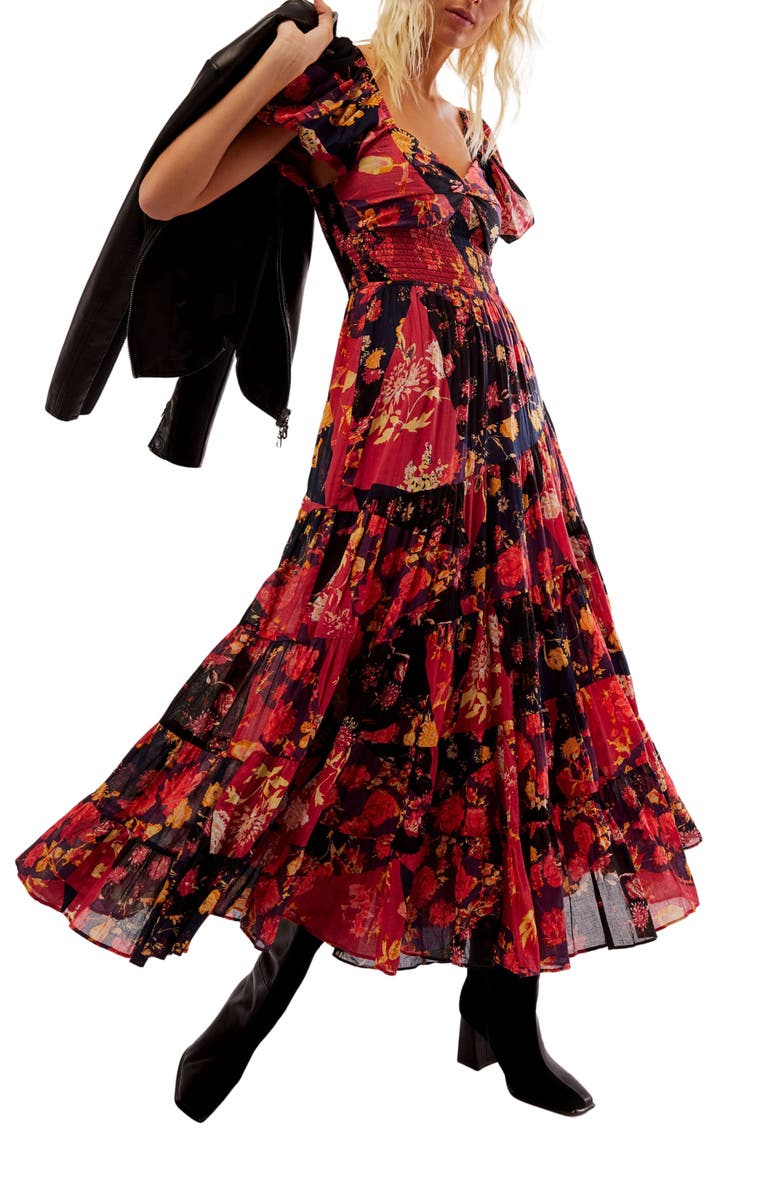Sundrenched Floral Tiered Maxi Sundress