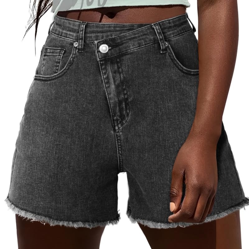 Womens Crossover Jean Shorts (BUY 2 FREE SHIPPING)