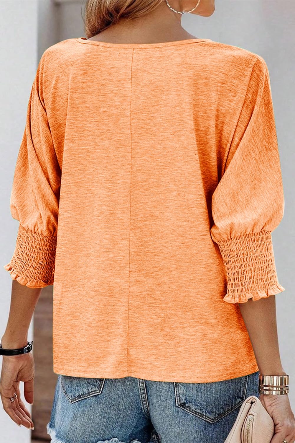 Women's Fashion 3/4 Sleeve Crewneck Basic Business T-Shirts (BUY 2 FREE SHIPPING!!!)