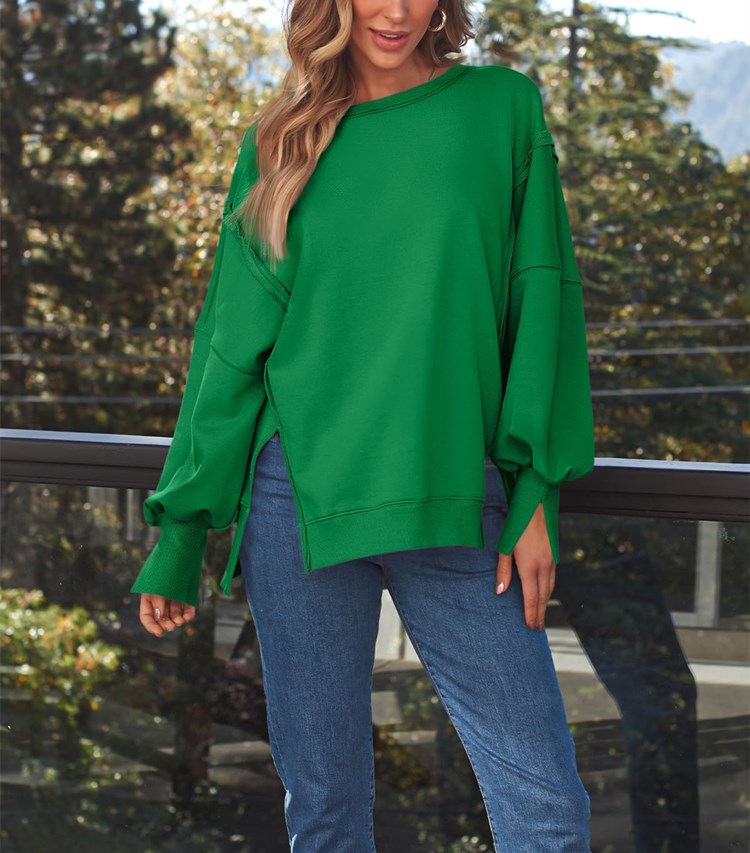 Women's Oversized Crew Neck Sweatshirt（Buy 2 Free Shipping）