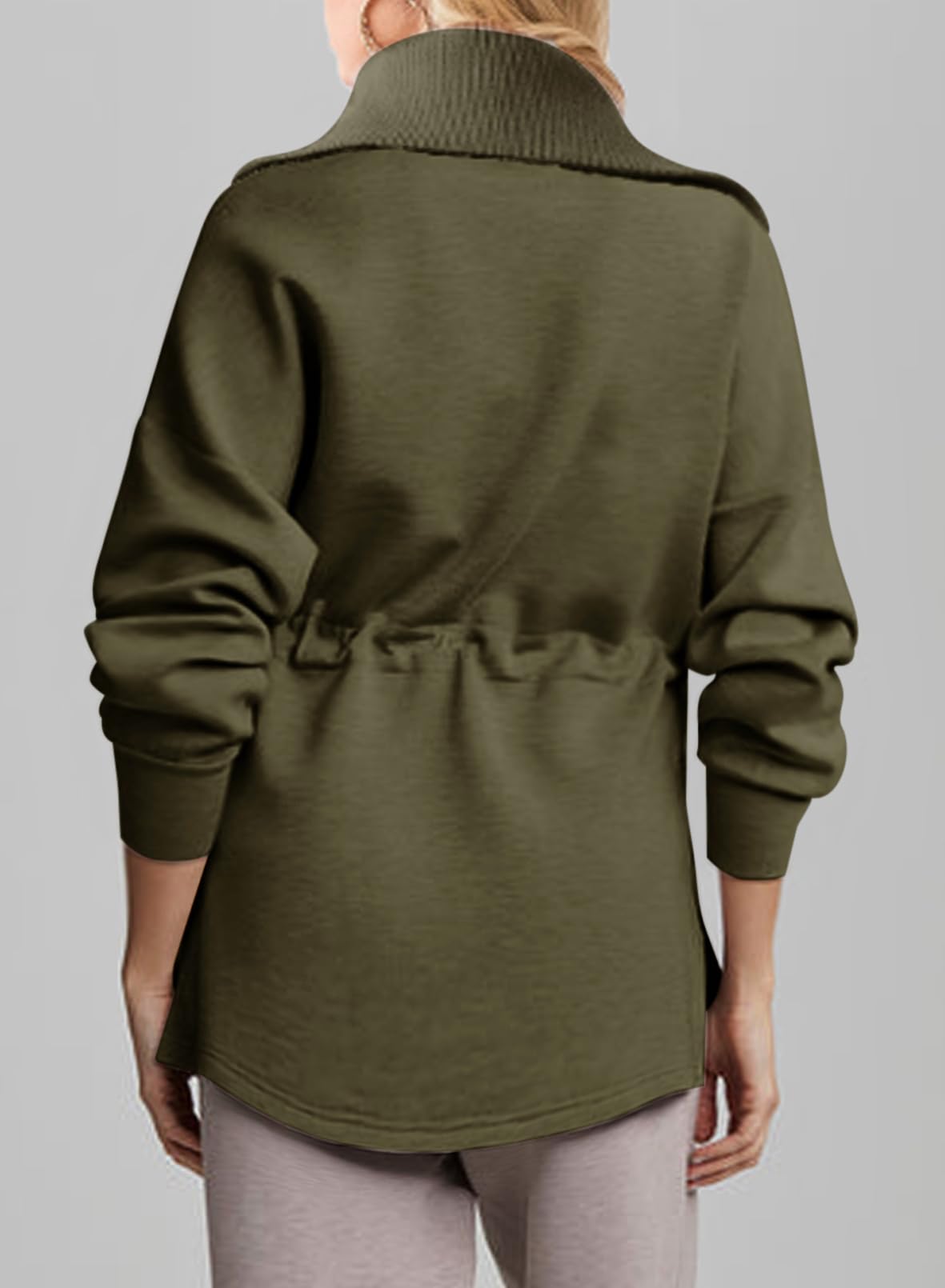  Womens Sweatshirt With Drawstring Waist