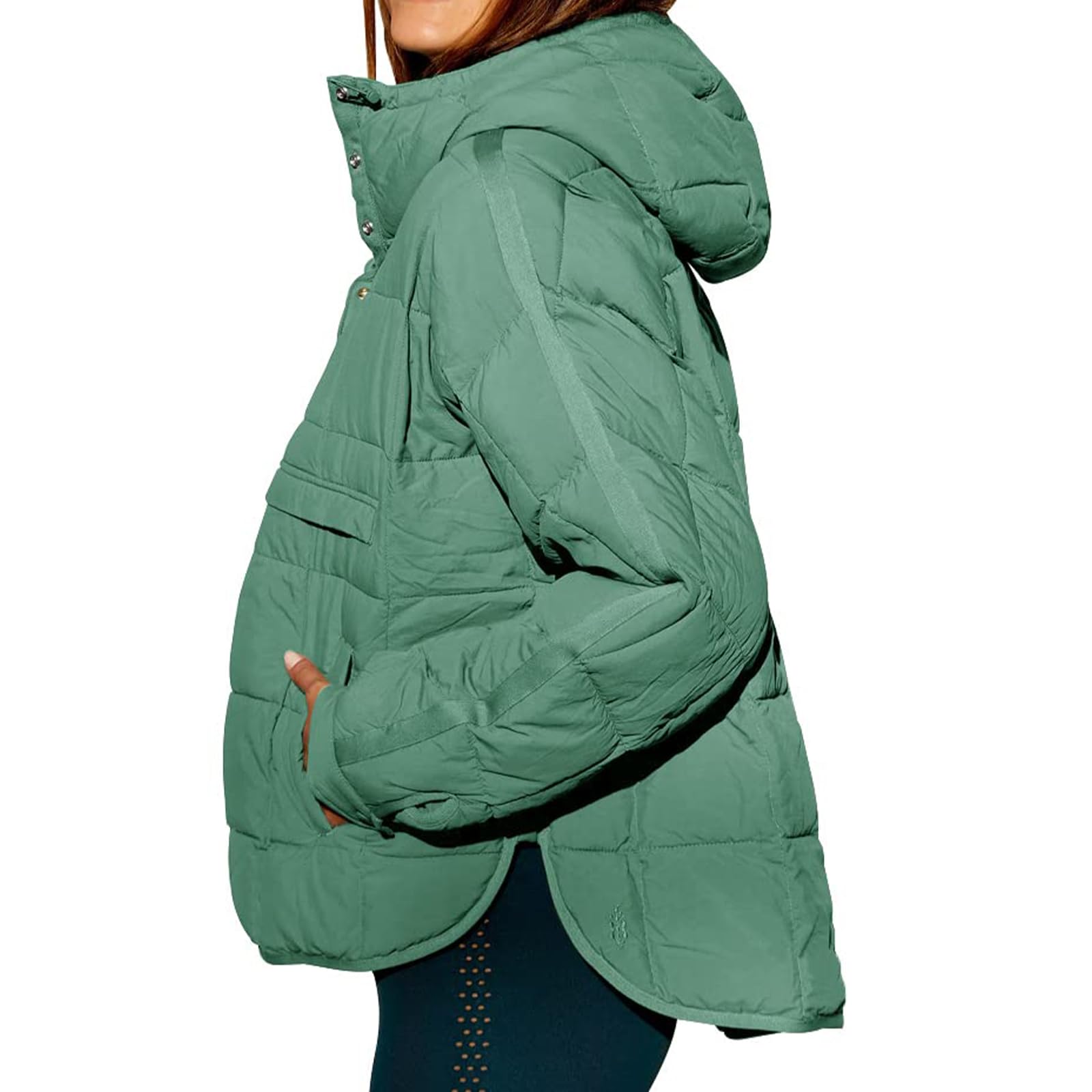 Women's Quilted Pullover Puffer Jacket 