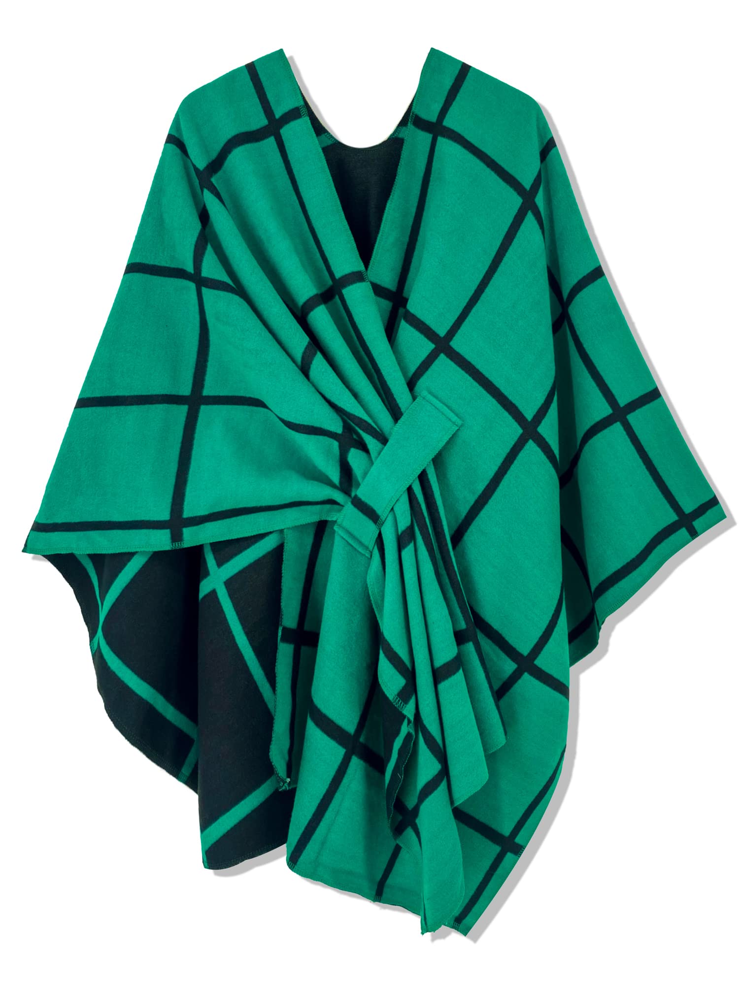 Women's Shawl Wrap Poncho Ruana Cape Open Front Cardigan Shawls