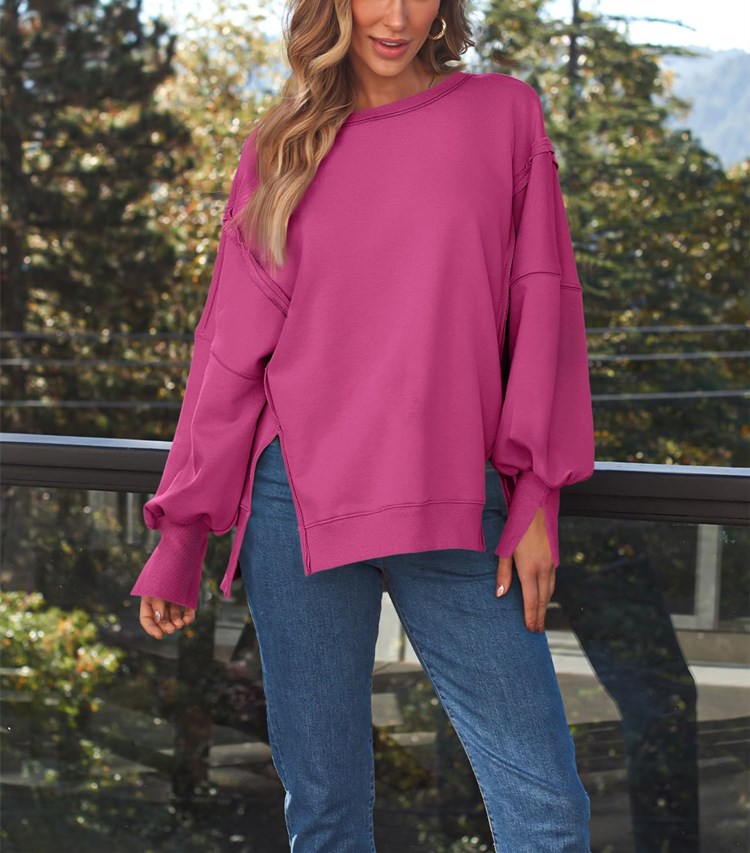 Women's Oversized Crew Neck Sweatshirt（Buy 2 Free Shipping）