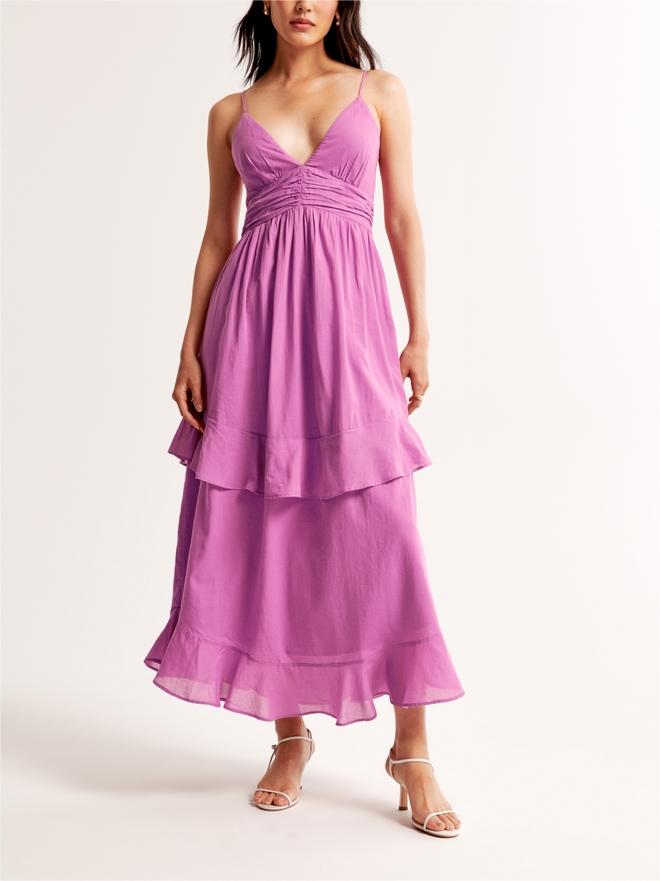 Women Tiered Ruffle Maxi Dress