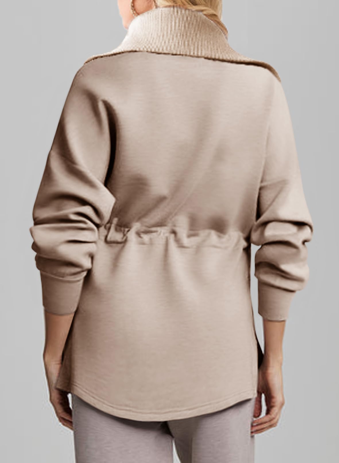  Womens Sweatshirt With Drawstring Waist