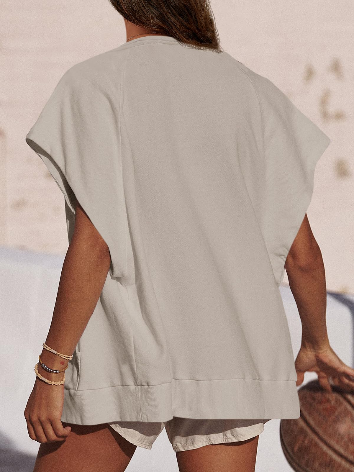 Womens Zip Up Sweatshirts Sleeveless Oversized Sweatshirt(Buy 2 Free Shipping)