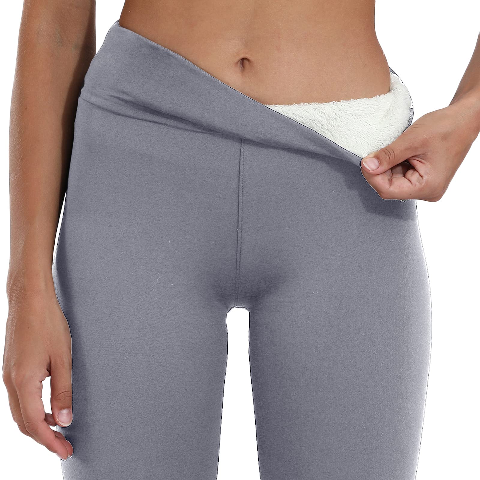 Women's Thermal Warm Elastic High Waist Fleece Lined Leggings