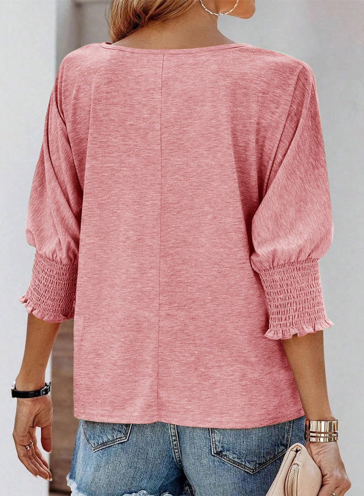 Women's Fashion 3/4 Sleeve Crewneck Basic Business T-Shirts (BUY 2 FREE SHIPPING!!!)