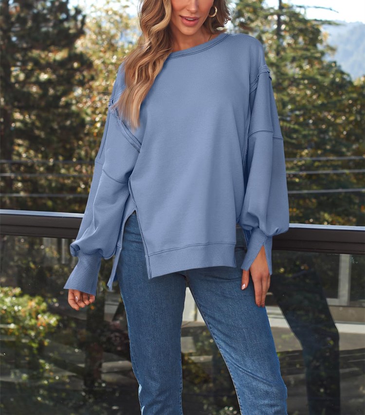 Women's Oversized Crew Neck Sweatshirt（Buy 2 Free Shipping）
