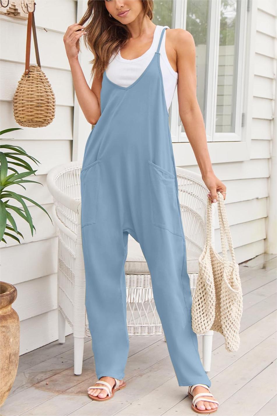 2024 New Wide Leg Jumpsuit with Pockets(Buy 2 Free Shipping)