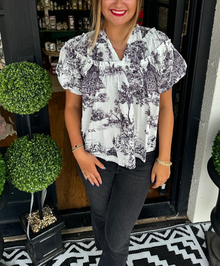 Classic Charm Toile Top