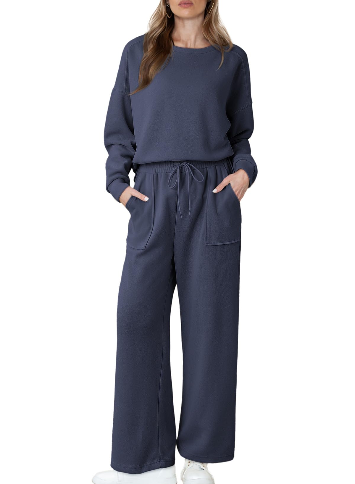 Women's Casual Cotton Long Sleeve Knit Tops And Pants Lounge Set (BUY 2 10% OFF)
