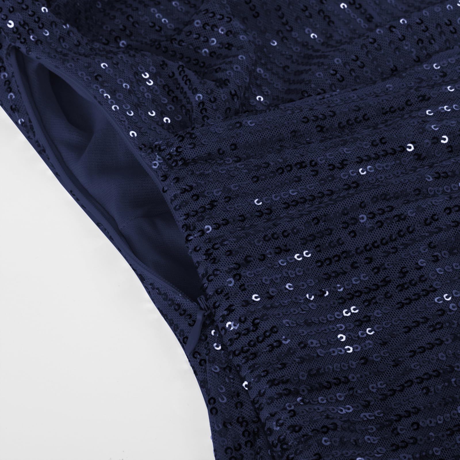 Women's One Shoulder Ruched Cocktail Bodycon Dress