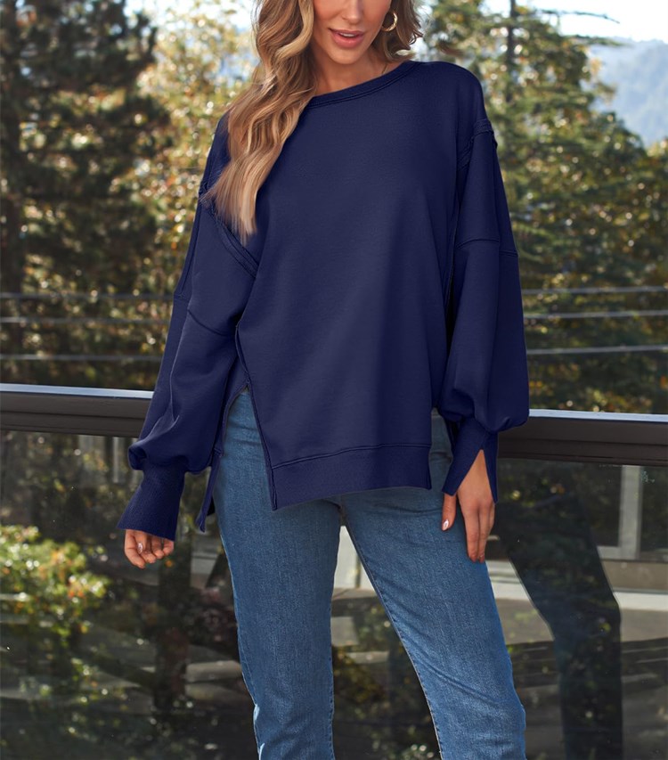 Women's Oversized Crew Neck Sweatshirt（Buy 2 Free Shipping）