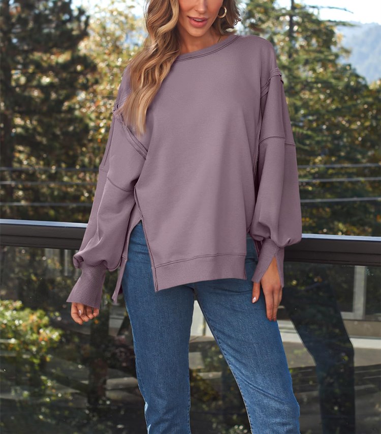 Women's Oversized Crew Neck Sweatshirt（Buy 2 Free Shipping）