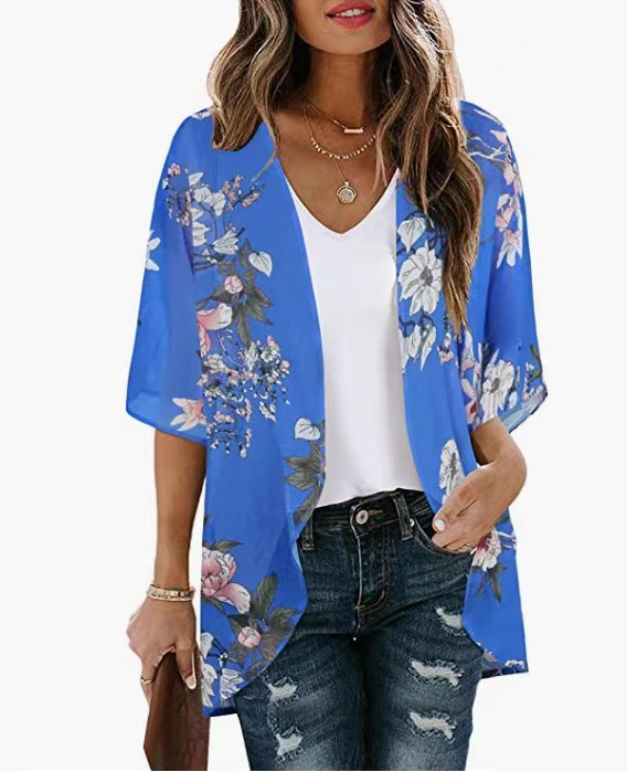 Women's Floral Print  Loose Cover Up