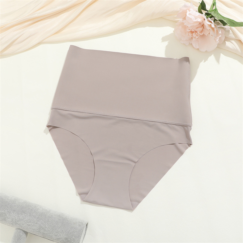  Women's High Waisted Nylon Brief No Show Tummy Control Underwear