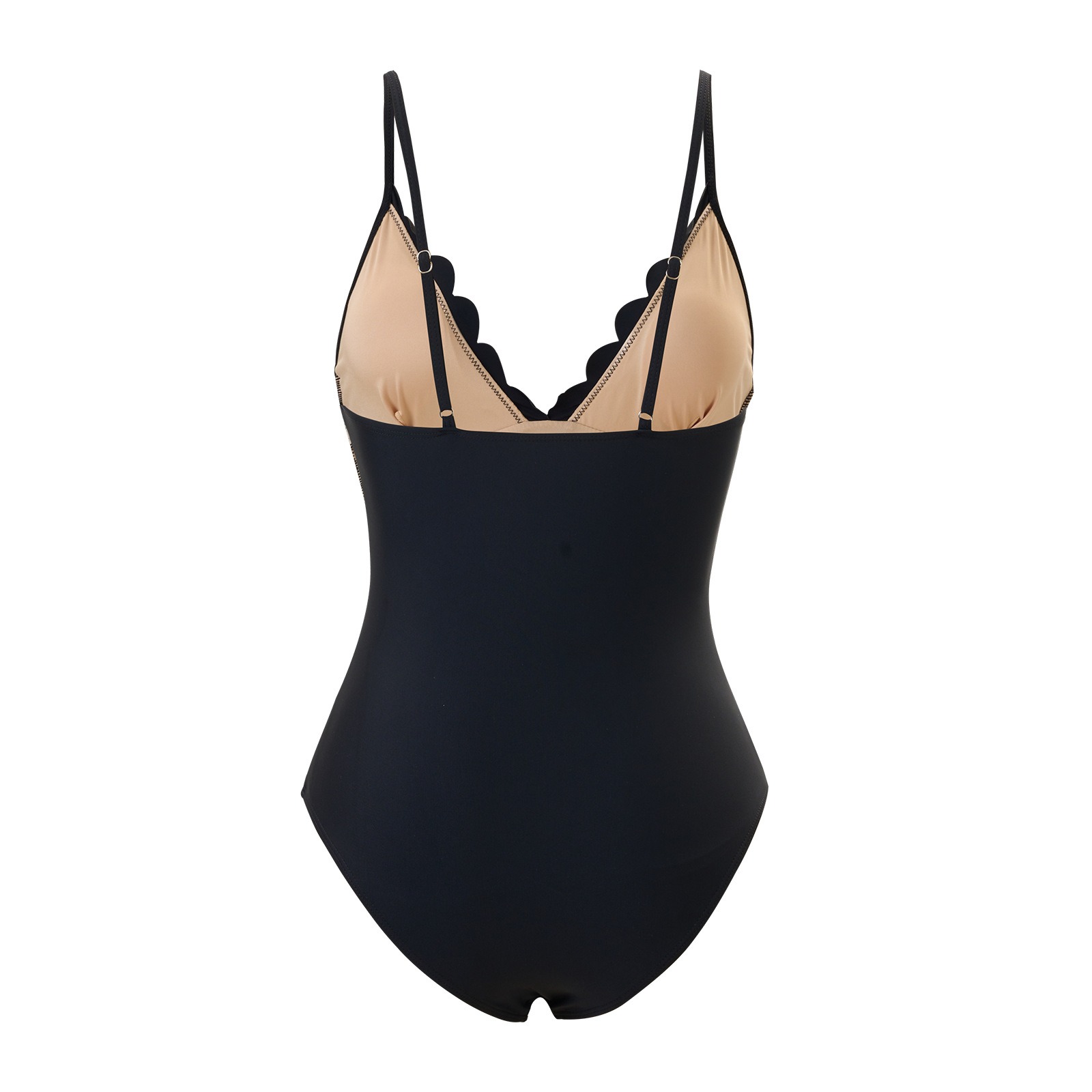 Women's One Piece Bathing Suit Petal Hollow V Neck Swimsuit and Skirt(BUY 2 FREE SHIPPING)