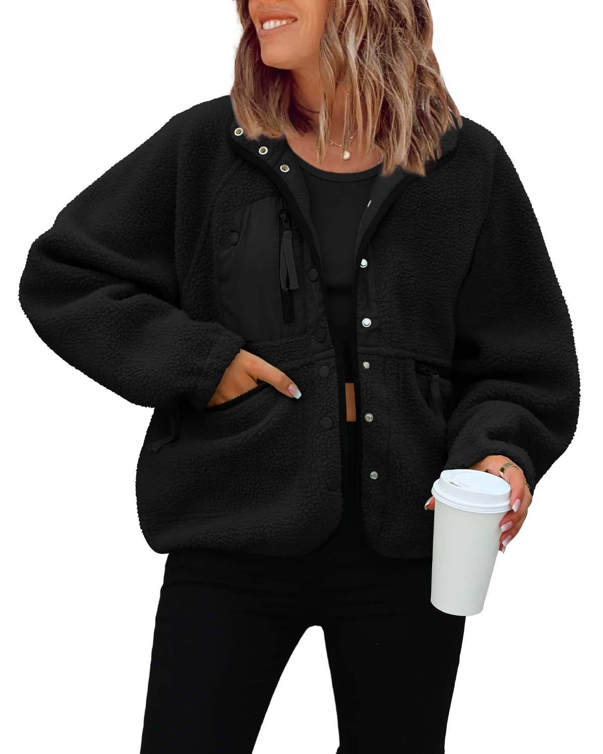 Women's Cozy Fuzzy Fleece Zip-Up Jacket (BUY 2 FREE SHIPPING!!!)