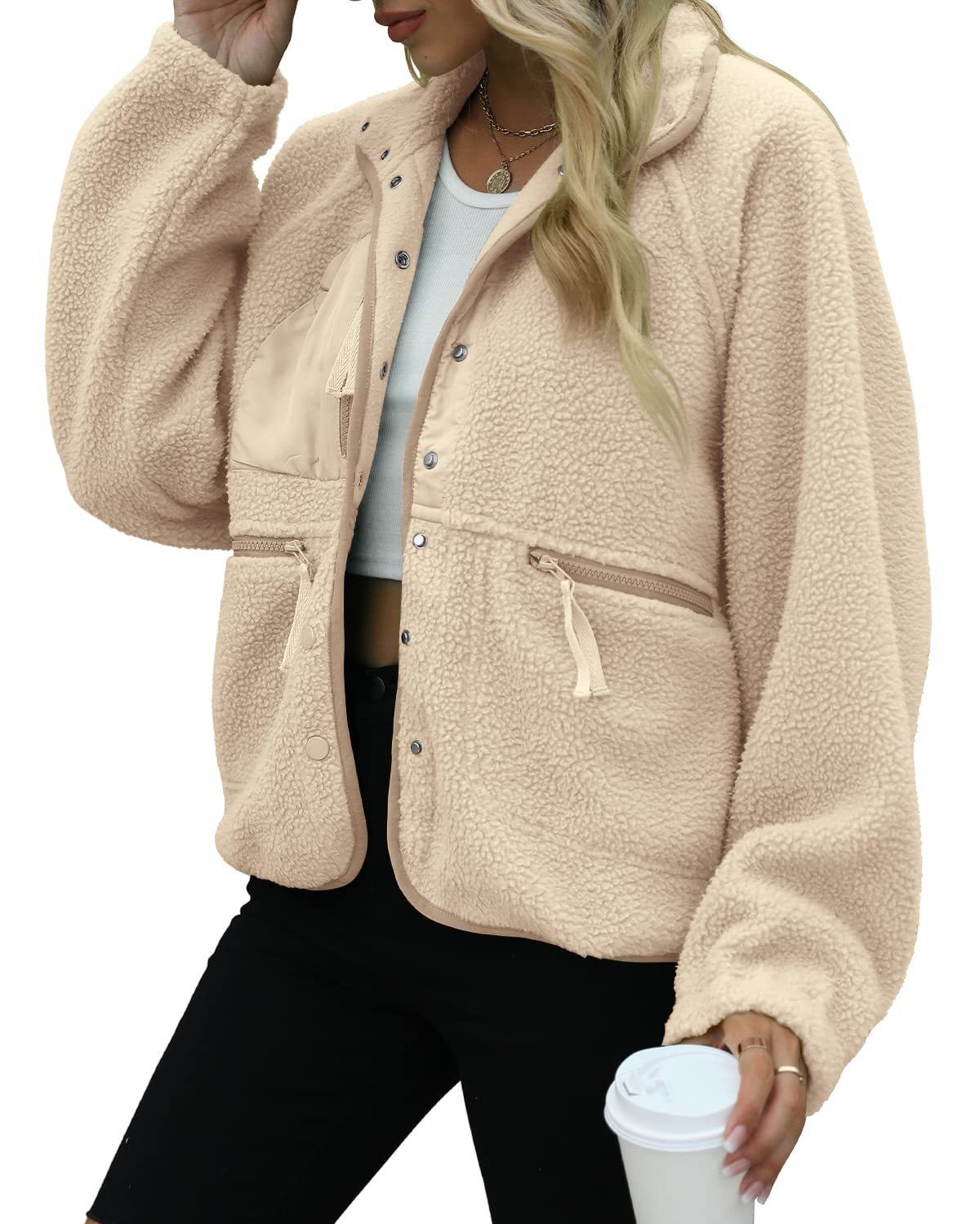 Women's Cozy Fuzzy Fleece Zip-Up Jacket (BUY 2 FREE SHIPPING!!!)