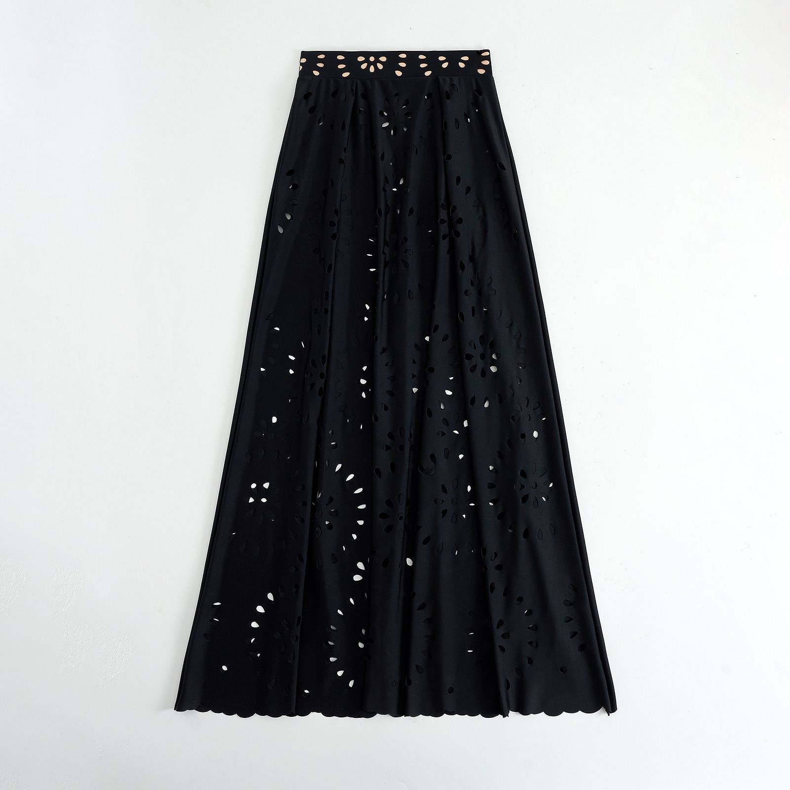 Women's One Piece Bathing Suit Petal Hollow V Neck Swimsuit and Skirt(BUY 2 FREE SHIPPING)