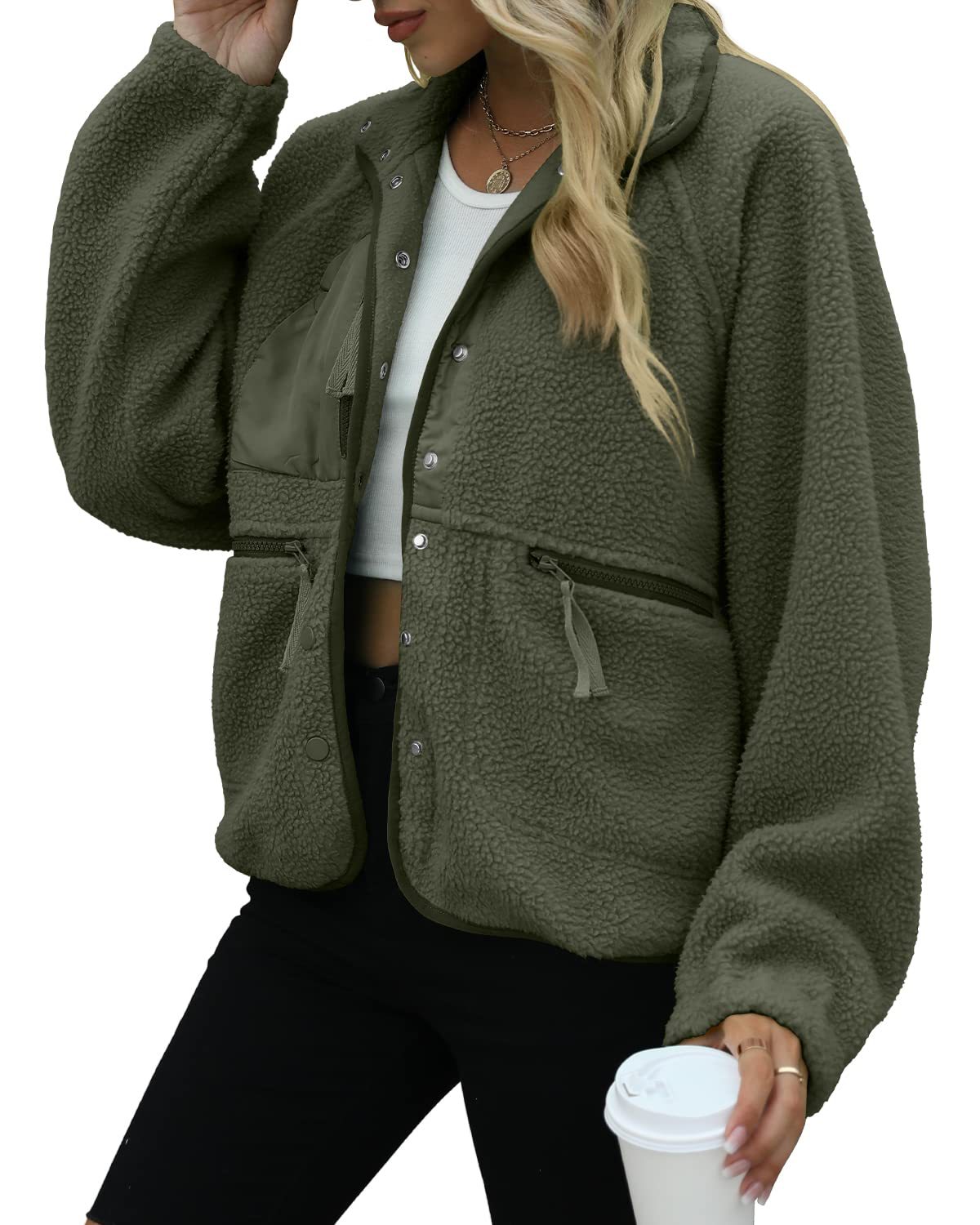 Women's Cozy Fuzzy Fleece Zip-Up Jacket (BUY 2 FREE SHIPPING!!!)