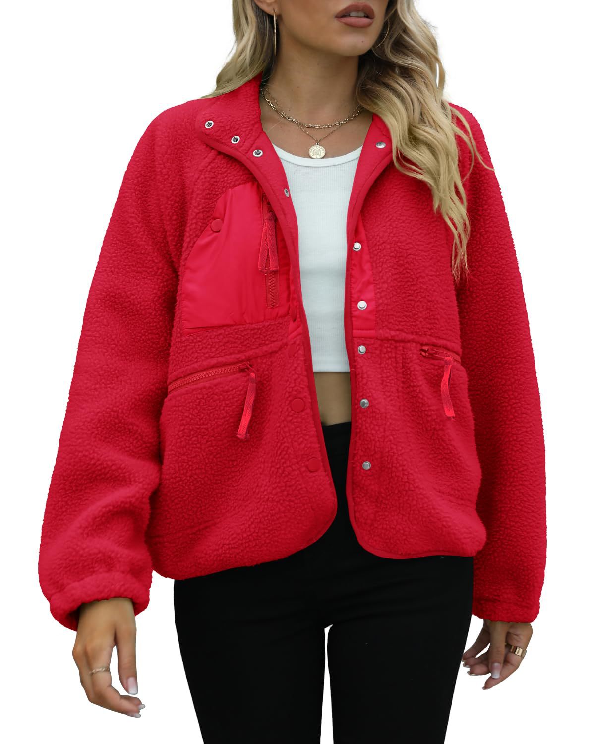 Women's Cozy Fuzzy Fleece Zip-Up Jacket (BUY 2 FREE SHIPPING!!!)