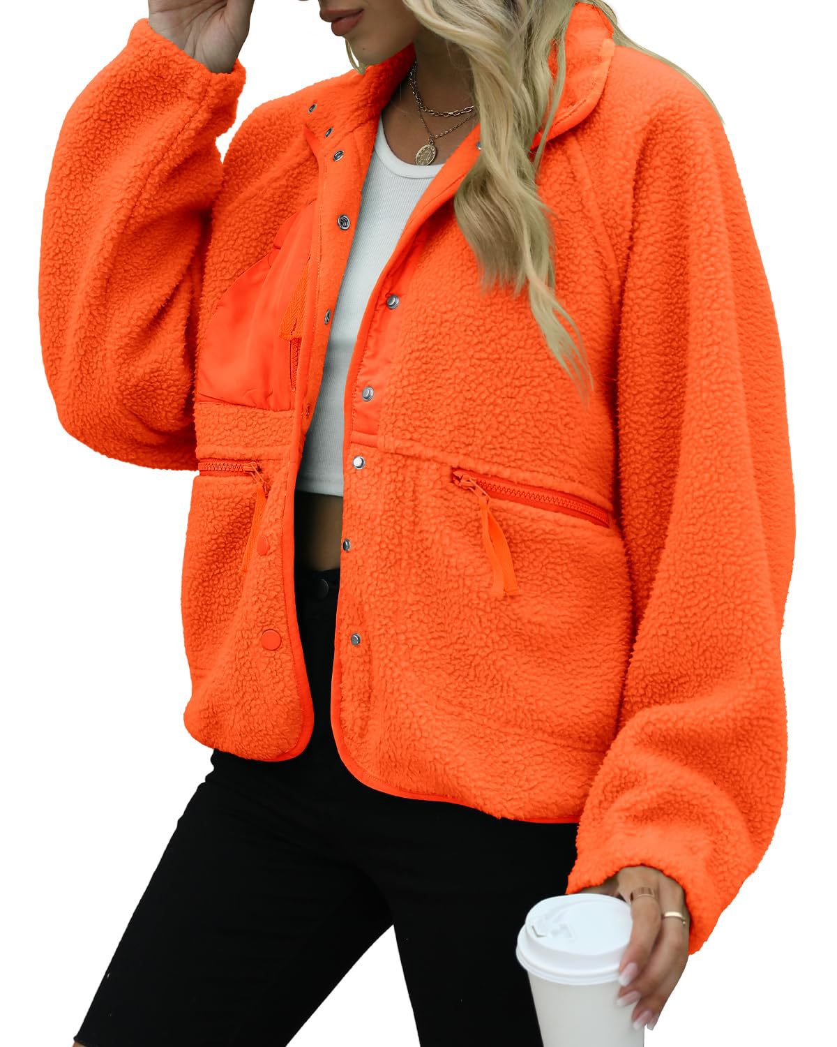 Women's Cozy Fuzzy Fleece Zip-Up Jacket (BUY 2 FREE SHIPPING!!!)