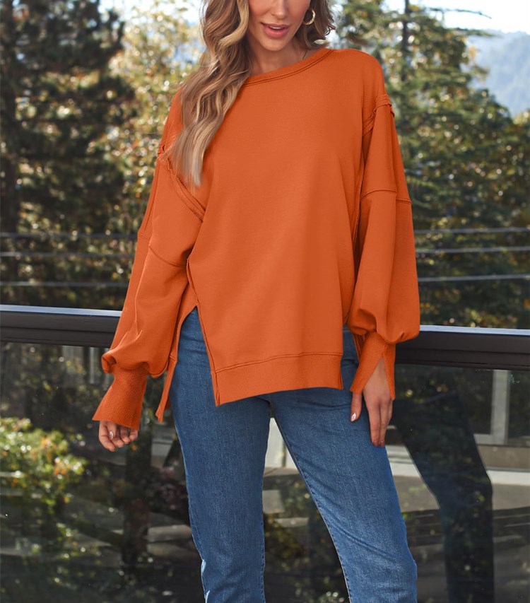 Women's Oversized Crew Neck Sweatshirt（Buy 2 Free Shipping）