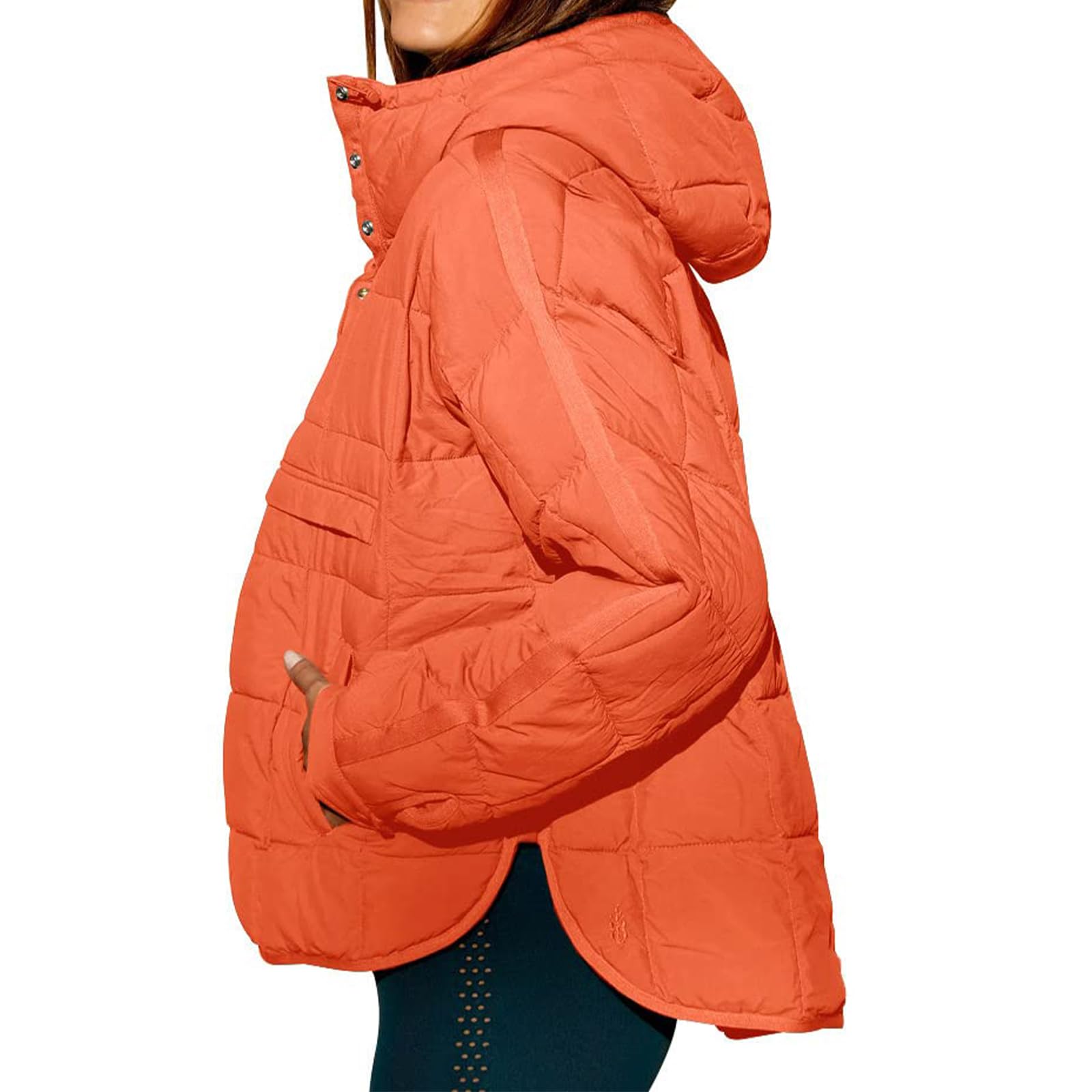 Women's Quilted Pullover Puffer Jacket 