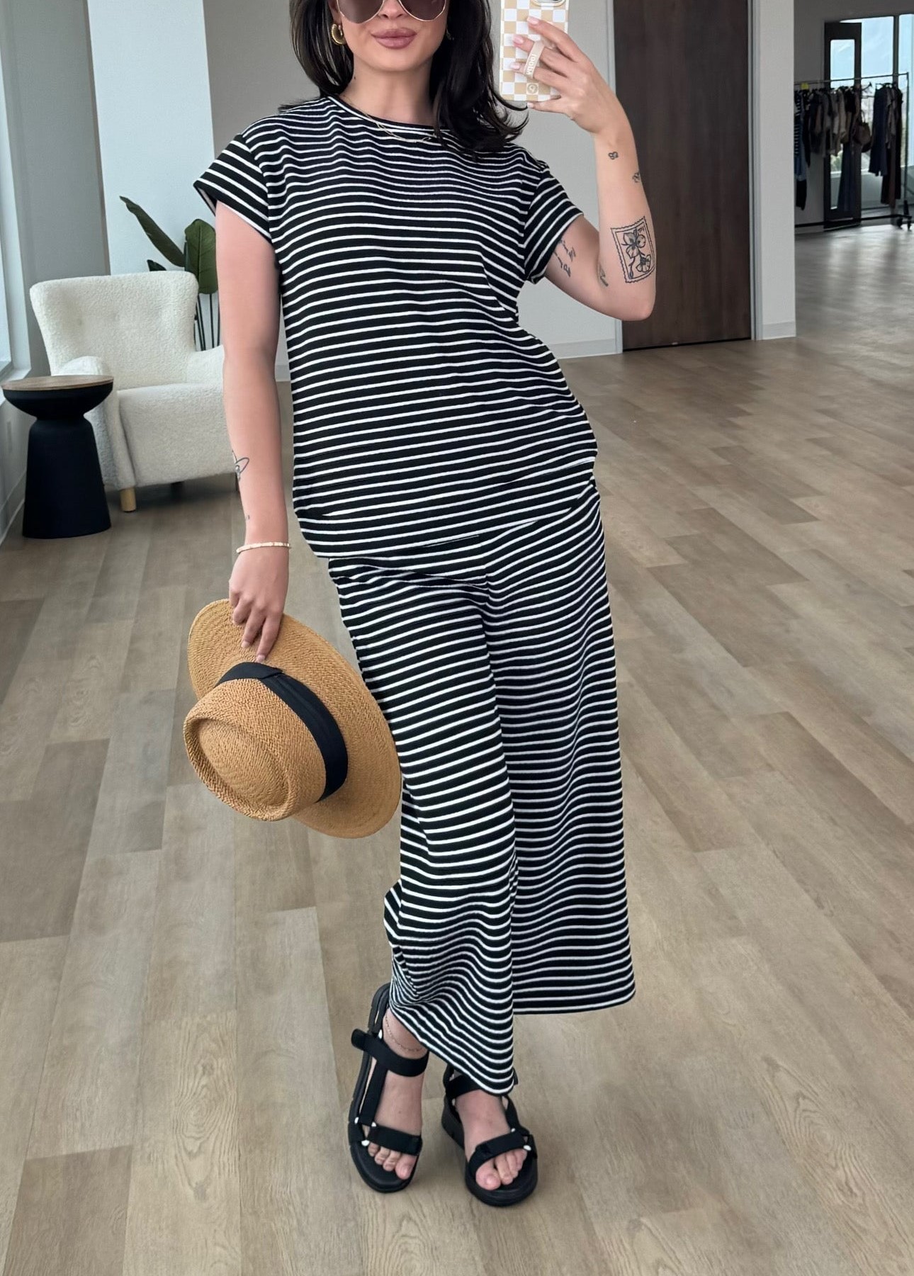 Women's Casual Striped Two Piece Set (Buy 2 Free Shipping)