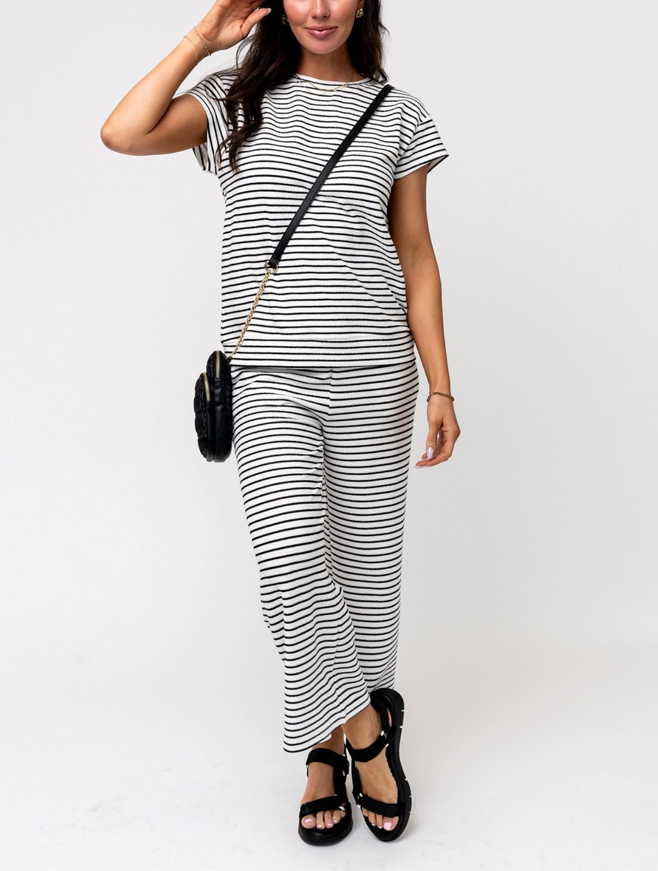 Women's Casual Striped Two Piece Set (Buy 2 Free Shipping)