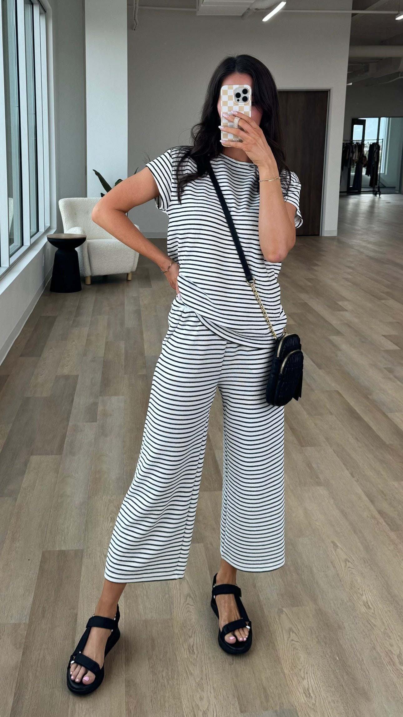 Women's Casual Striped Two Piece Set (Buy 2 Free Shipping)