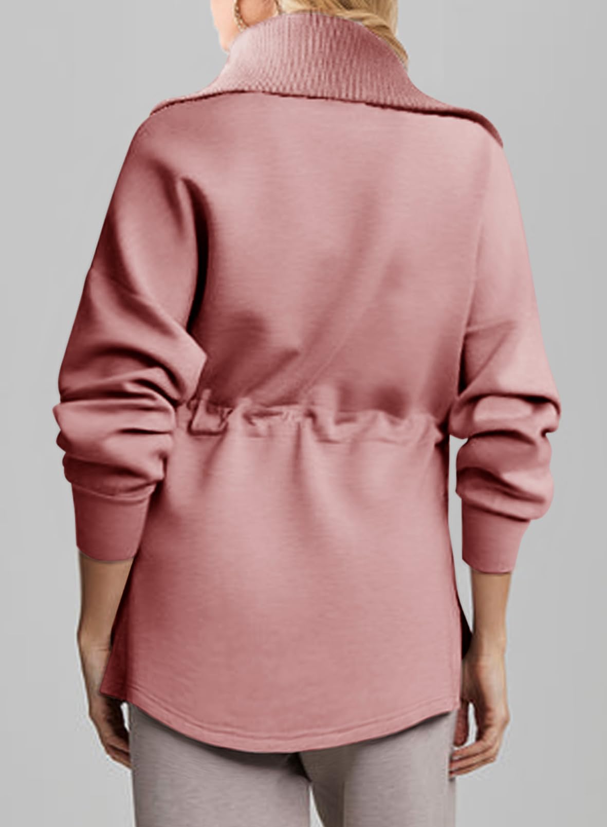  Womens Sweatshirt With Drawstring Waist