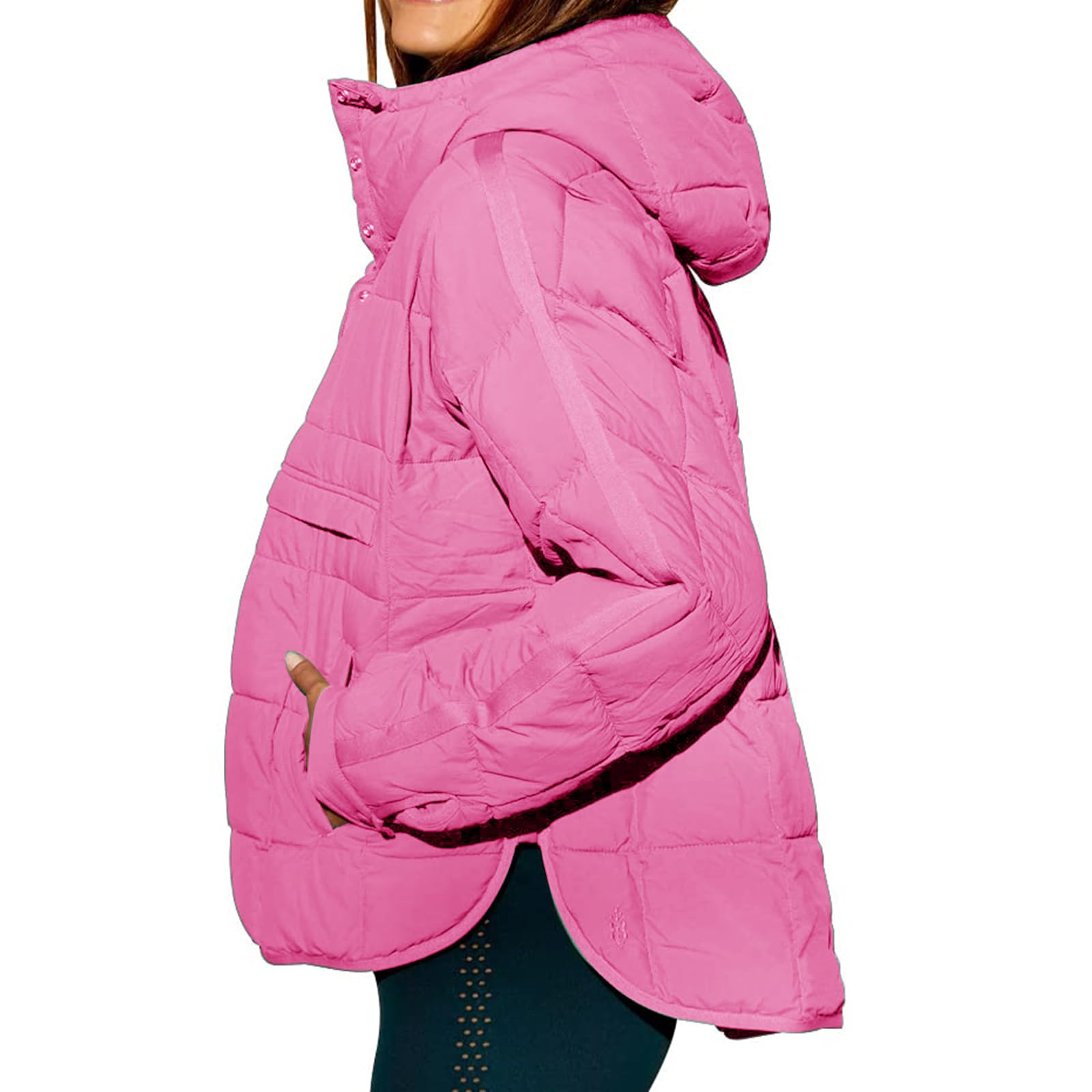 Women's Quilted Pullover Puffer Jacket 