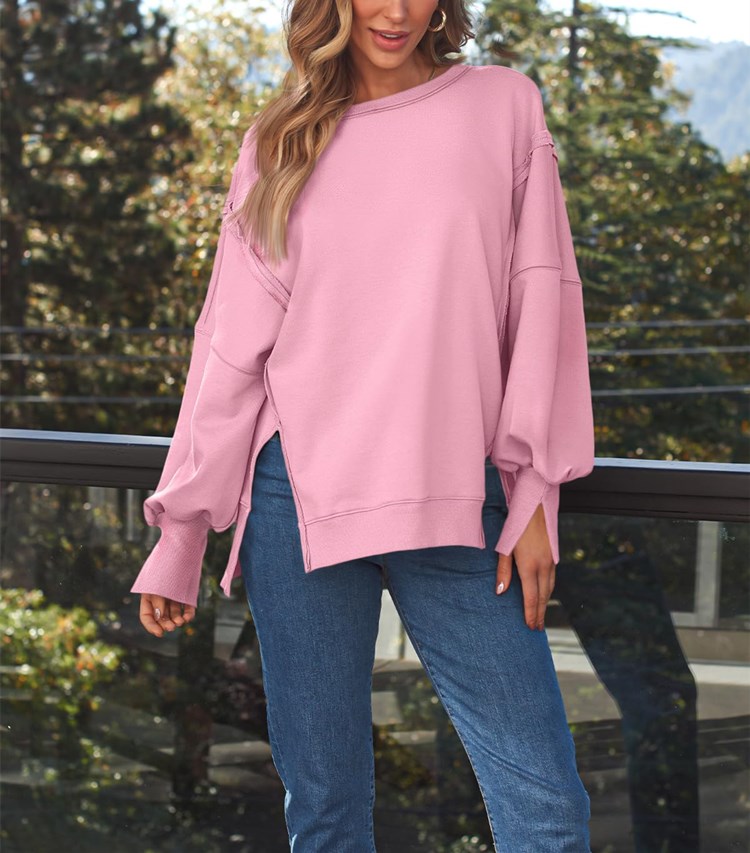 Women's Oversized Crew Neck Sweatshirt（Buy 2 Free Shipping）
