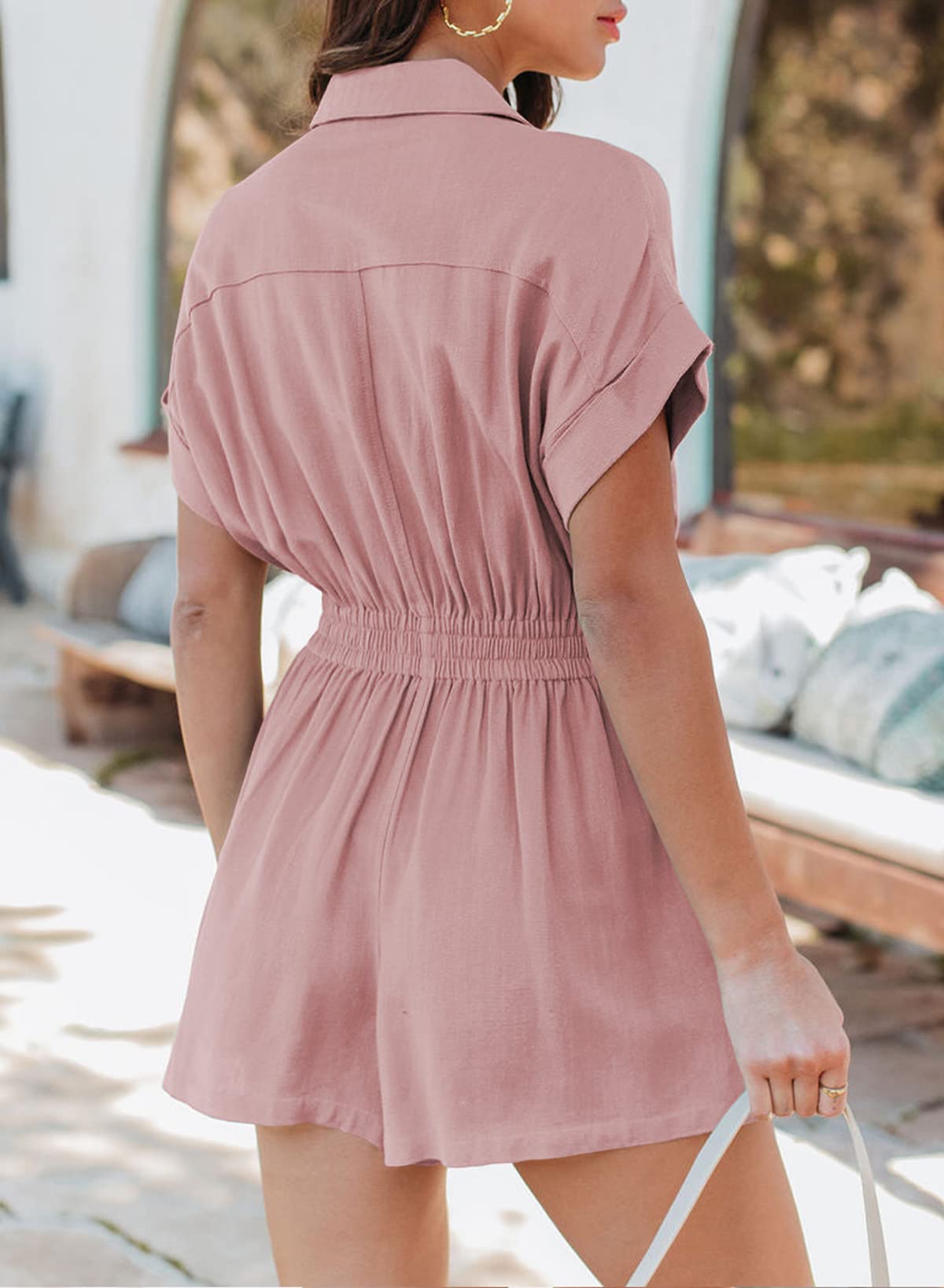 Women's Summer Short Trooper Rompers