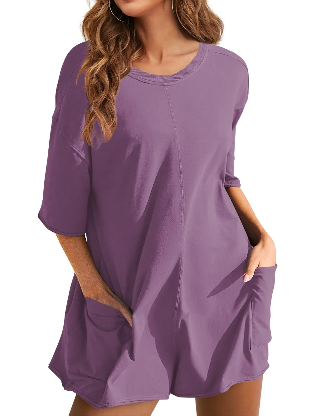 2024 Hot Shot Back V Neck Half Sleeve Jumpsuit (Buy 2 Free Shipping)