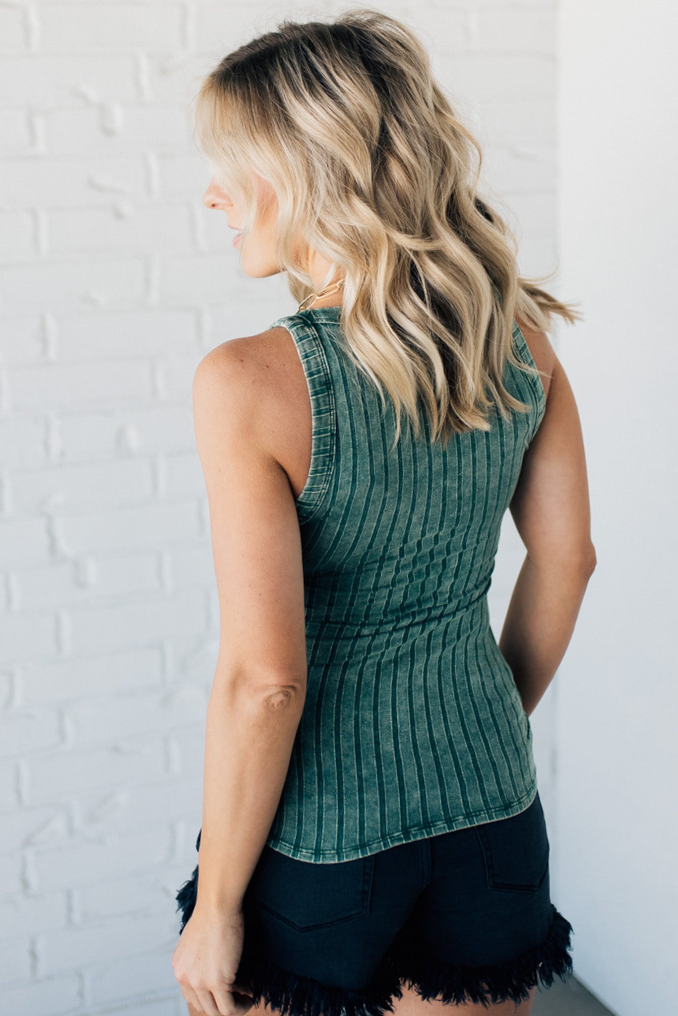 Ribbed Mineral Wash Tank (Buy 2 Free Shipping)