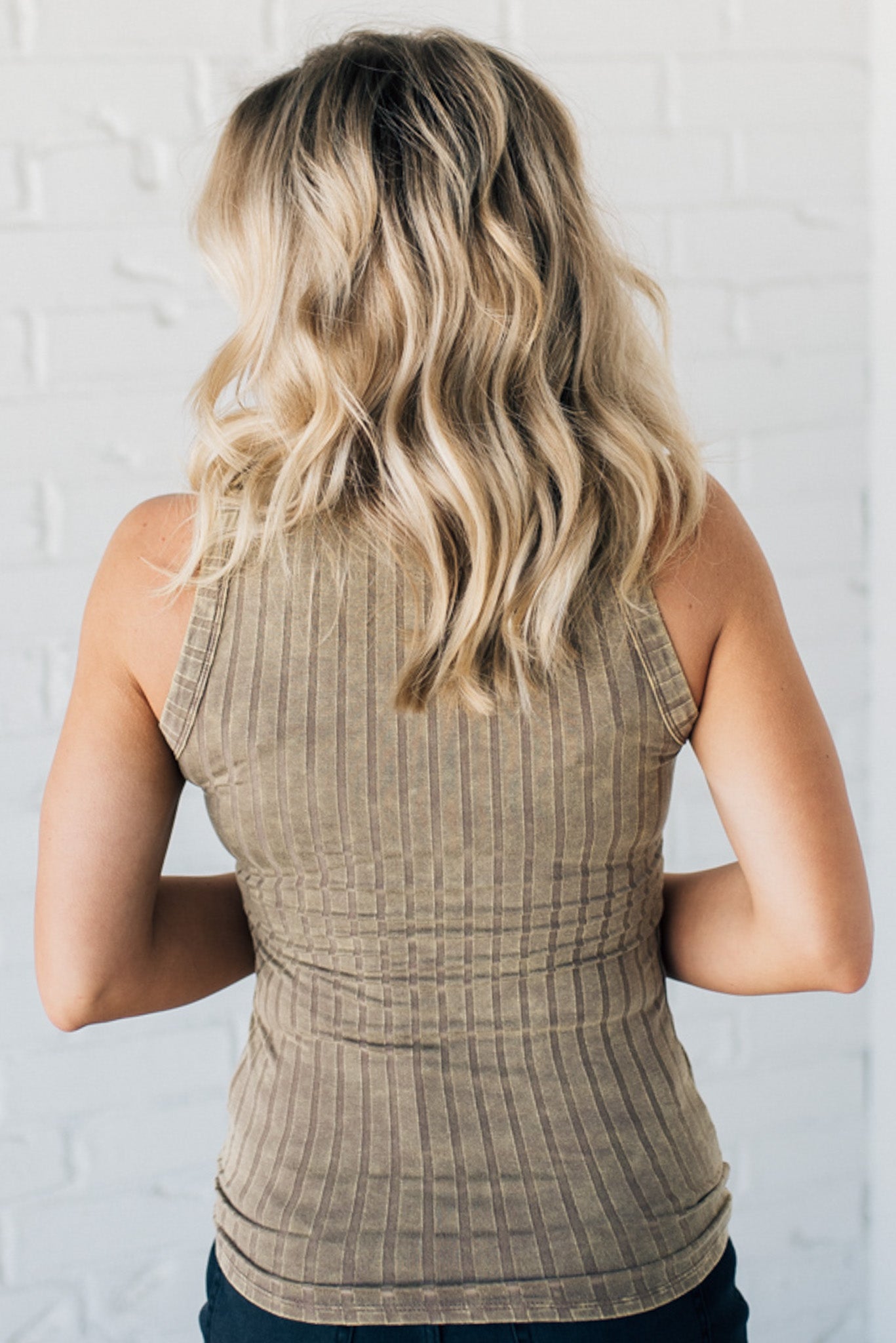 Ribbed Mineral Wash Tank (Buy 2 Free Shipping)