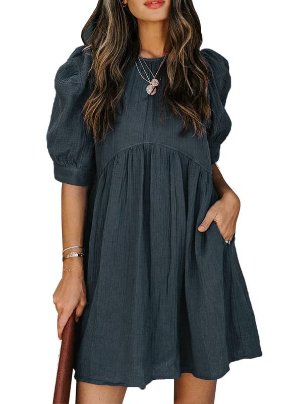 Ruffle Chiffon Waisted Mini Short Swing Dress(BUY 2 FREE SHIPPING)