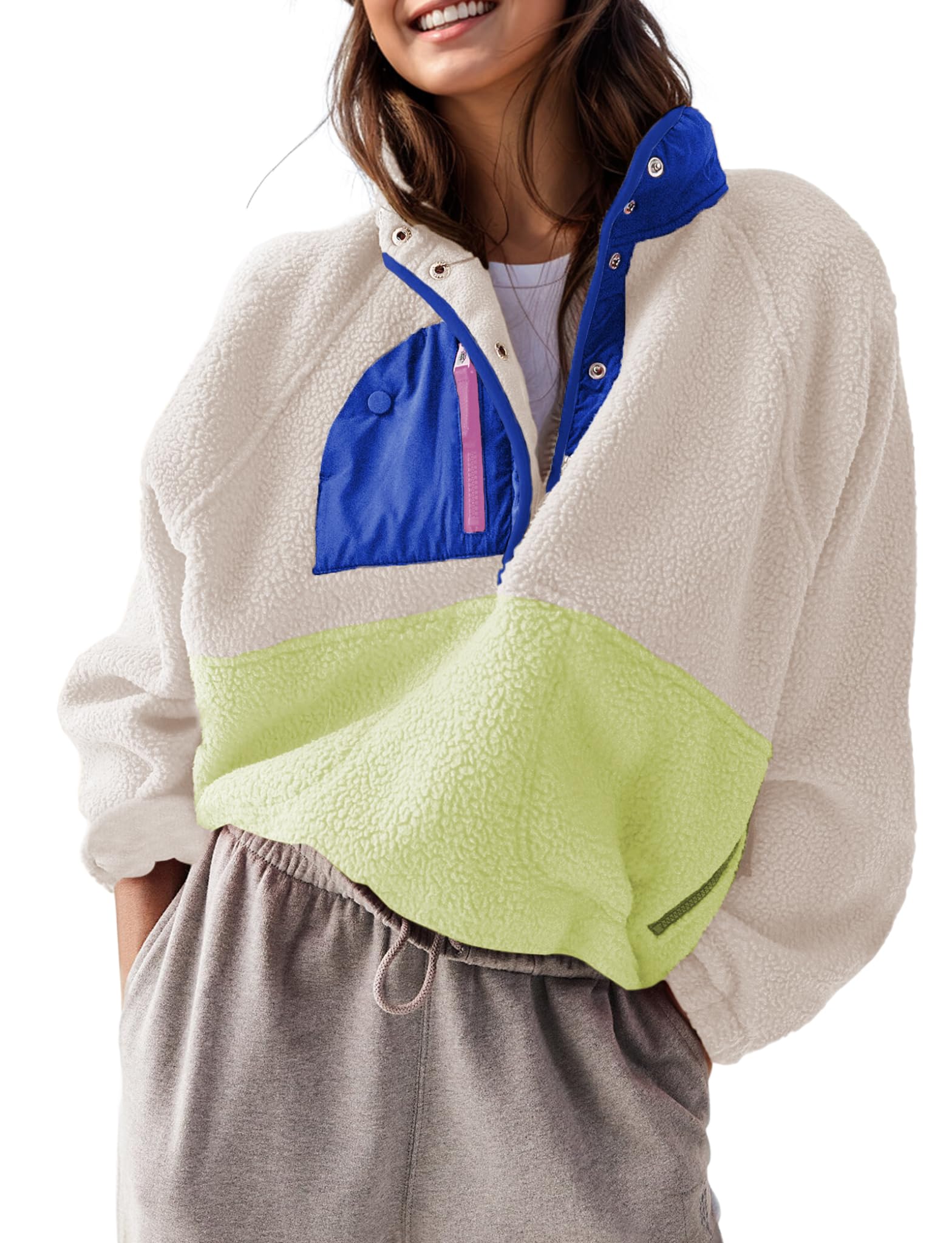 Women's Sherpa Jacket With Pockets(Buy 2 Free Shipping)