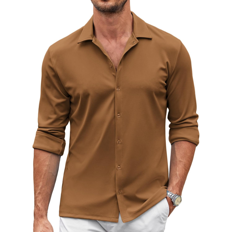 Men's Casual Button Down Wrinkle Free Shirts