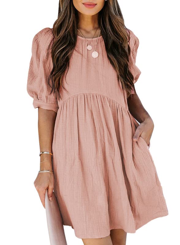 Ruffle Chiffon Waisted Mini Short Swing Dress(BUY 2 FREE SHIPPING)