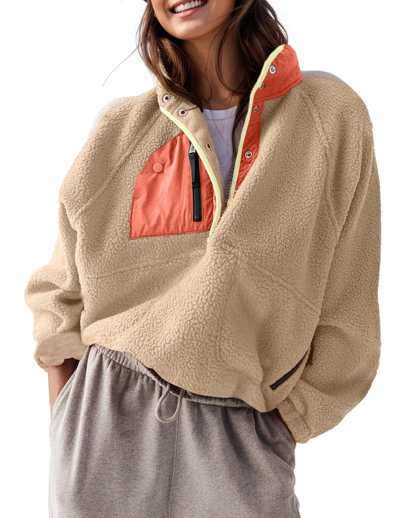 Women's Sherpa Jacket With Pockets(Buy 2 Free Shipping)