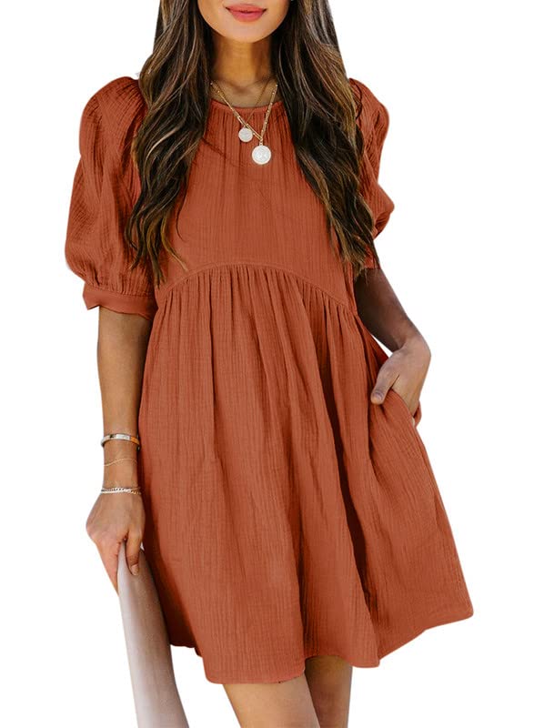 Ruffle Chiffon Waisted Mini Short Swing Dress(BUY 2 FREE SHIPPING)
